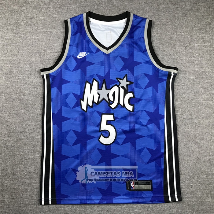 Camiseta Nino Orlando Magic Paolo Banchero NO 5 Classic 2023-24 Azul